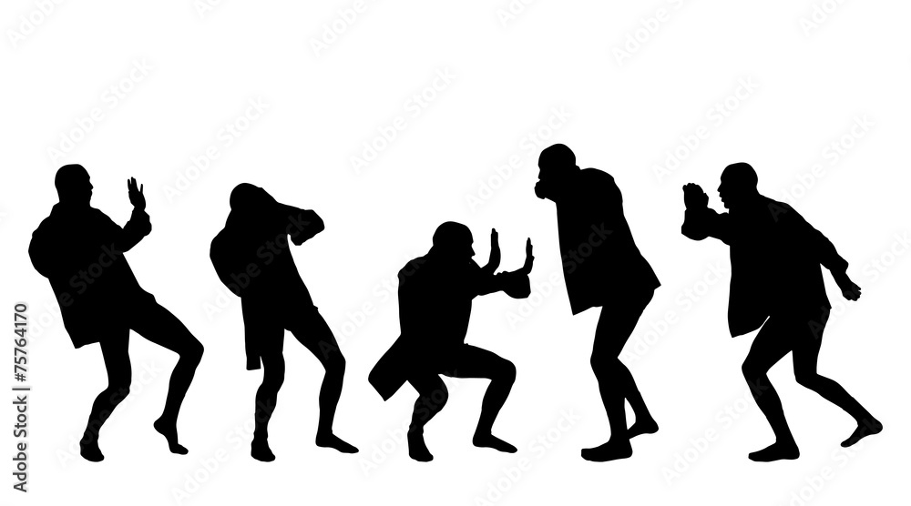 Vector silhouette of a man. Vector silhouette of a man.