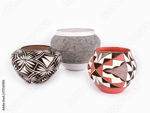 Three Pieces of Native American Pueblo Pottery.