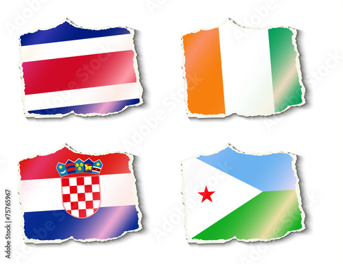 Free Download flags of the world, vector illustration - GFXLoad