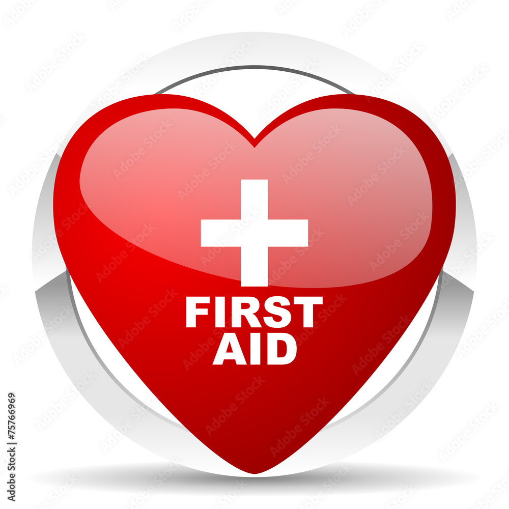 Fototapeta premium first aid valentine icon