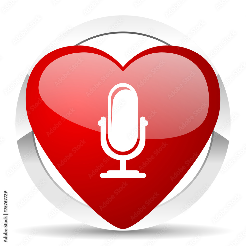 microphone valentine icon podcast sign microphone valentine icon podcast sign