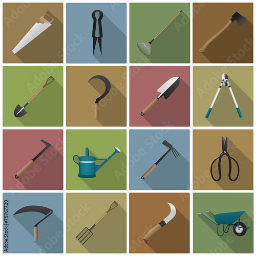 Iconset (2/2) *** Garten Werkzeug - col