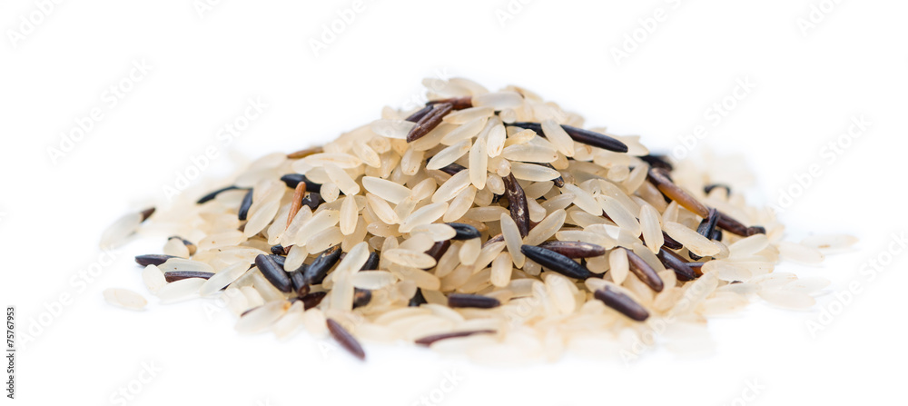 Mixed Rice isolated on white Mixed Rice isolated on white
