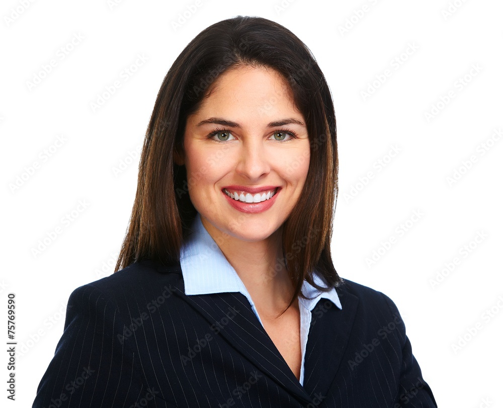 Face of business woman. Face of business woman.