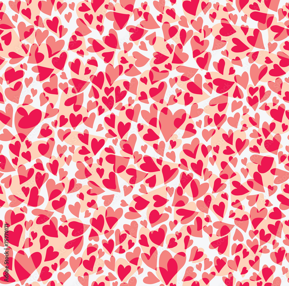 Seamless pattern carnation hearts. Seamless pattern carnation hearts.
