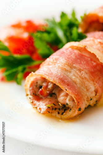 sausage wrapped in bacon