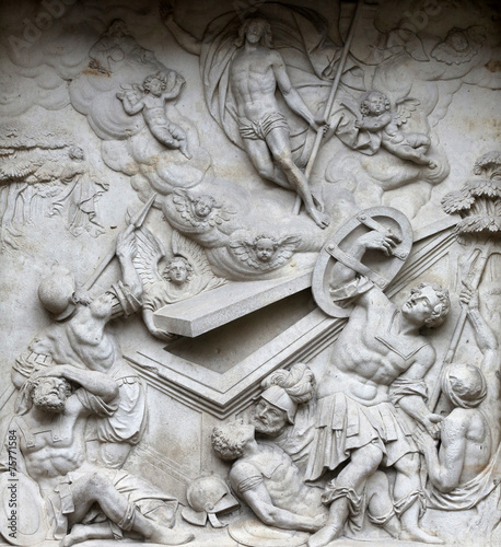 Canvas Print Resurrection of Christ, St Stephens Cathedral in Vienna