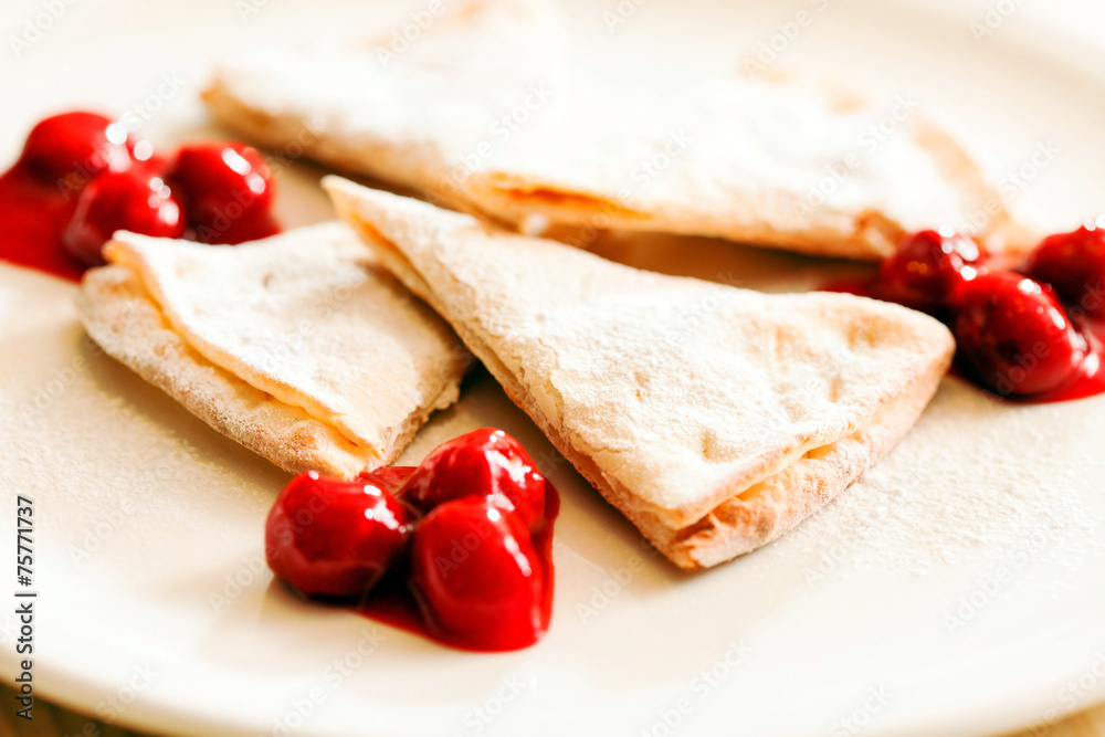 pancakes with cherry pancakes with cherry