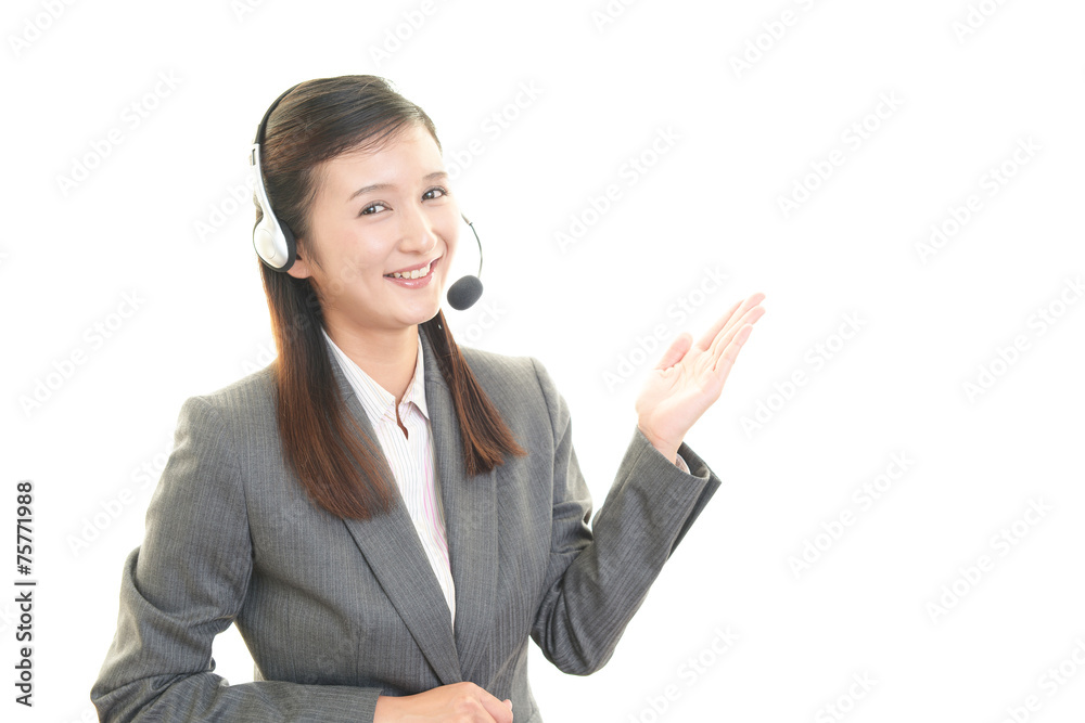 笑顔のオペレーター 笑顔のオペレーター