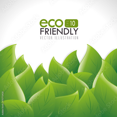 Ecology design, vector illustration.