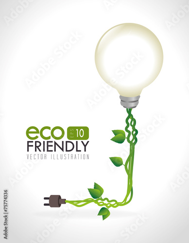Ecology design, vector illustration.
