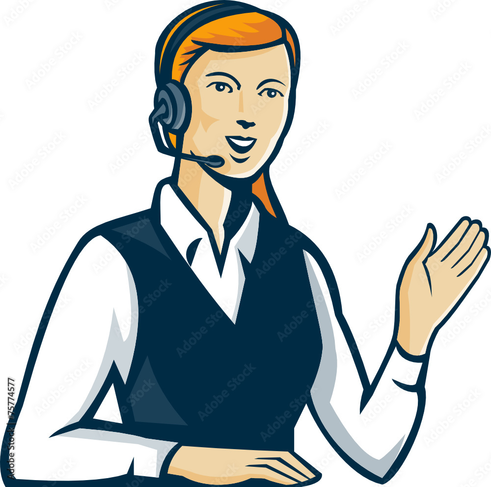 Telemarketer Call Center Operator Retro Telemarketer Call Center Operator Retro