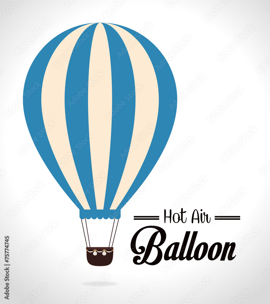Naklejka premium Airballoon design over white backgroundvector illustration