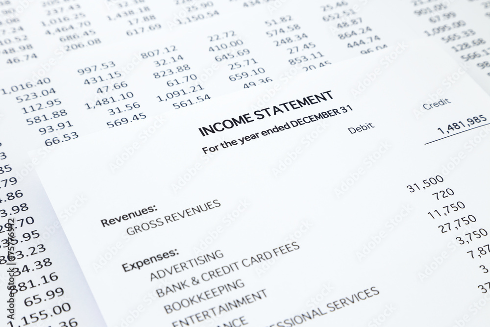 Small business income statement Small business income statement