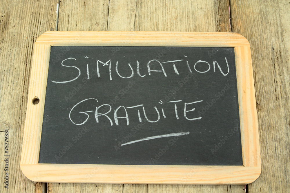Obraz premium ardoise simulation gratuite