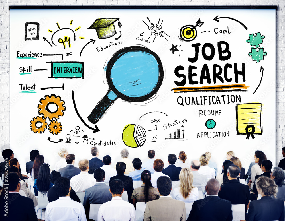 Multiethnic Business Group Job Search Seminar Conference Concept