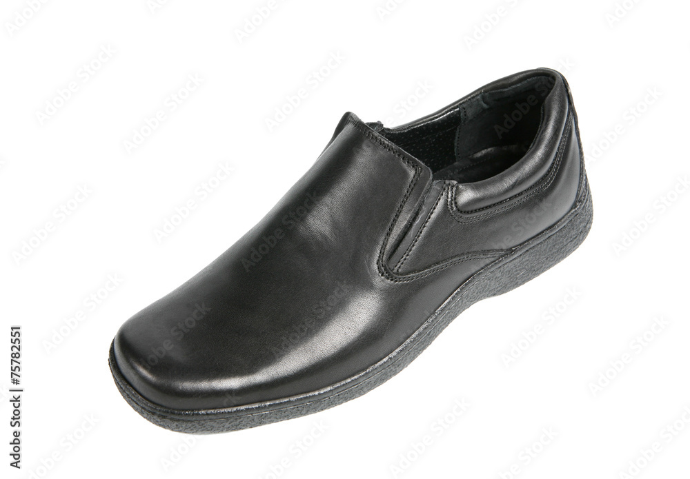 Man classic office shoe isolated at the white background Man classic office shoe isolated at the white background