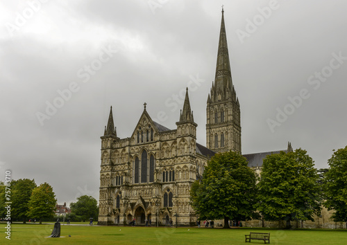 Cathedral and its green , Salisbury