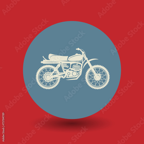 Motorcycle symbol, vector