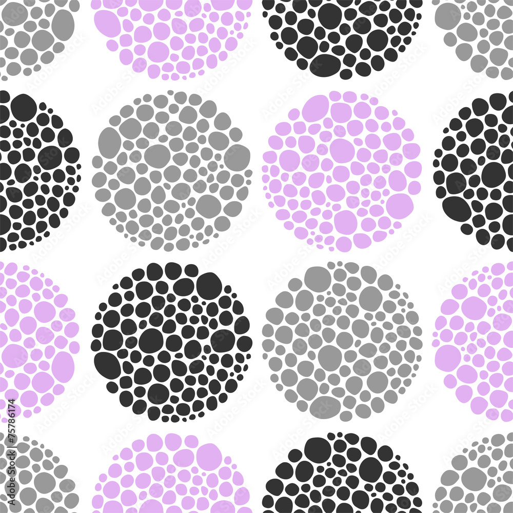 Seamless abstract decorative pattern of circles Seamless abstract decorative pattern of circles