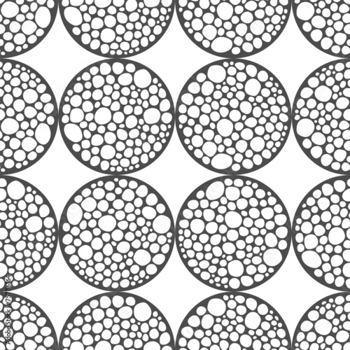 Seamless abstract decorative pattern of circles