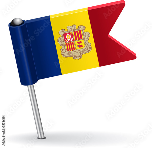 Moldova pin icon flag. Vector illustration