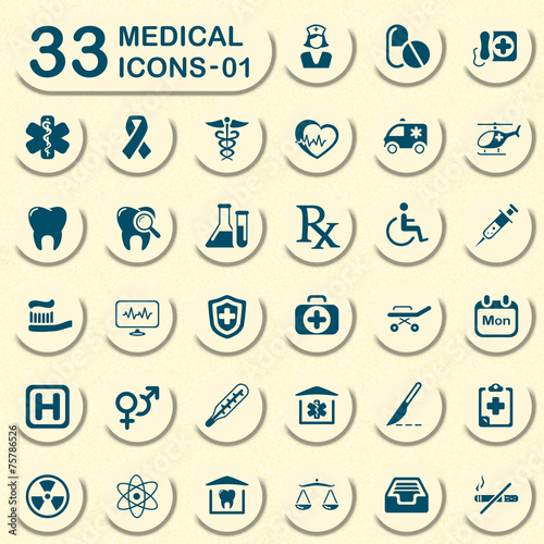 33 jeans medical icons - 01