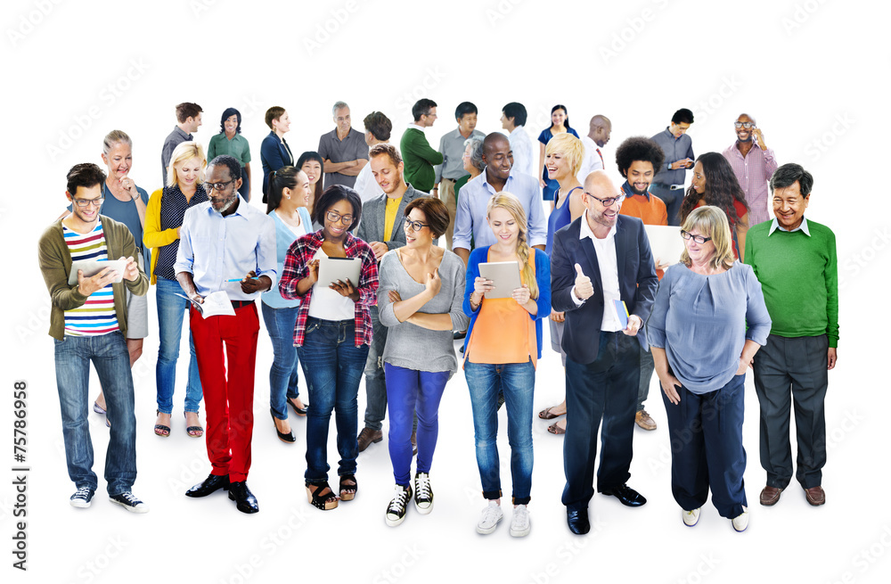 Obraz premium Community Casual People Communication Team Friendship Concept