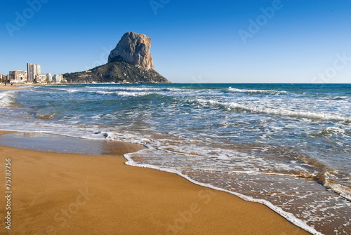 calpe beach,costa blanca,spain photo