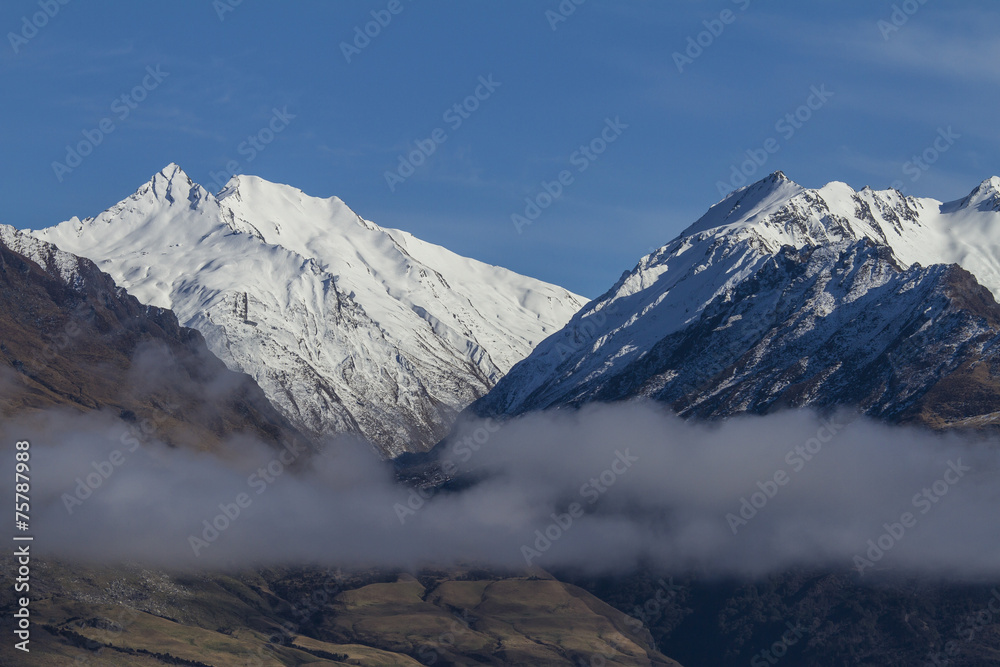 The mountains in New Zealand