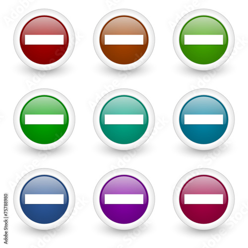 minus web icons colorful set Free Download minus web icons colorful set - GFXLoad