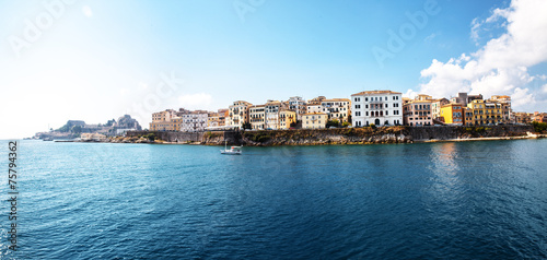 Corfu town.Panoramic view.