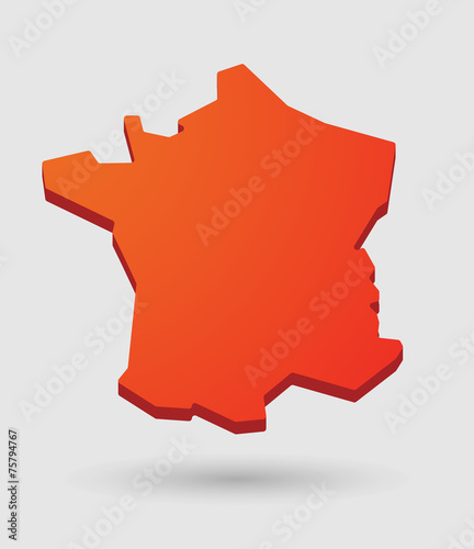 red France map icon