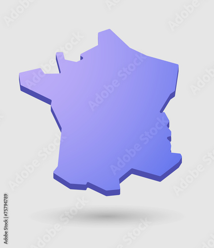 purple France map icon