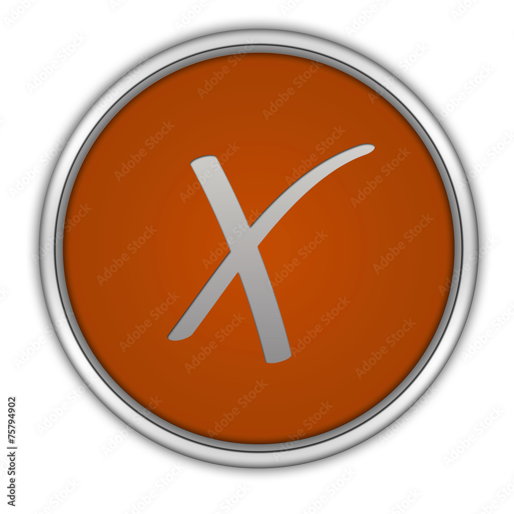 Obraz premium check circular icon on white background