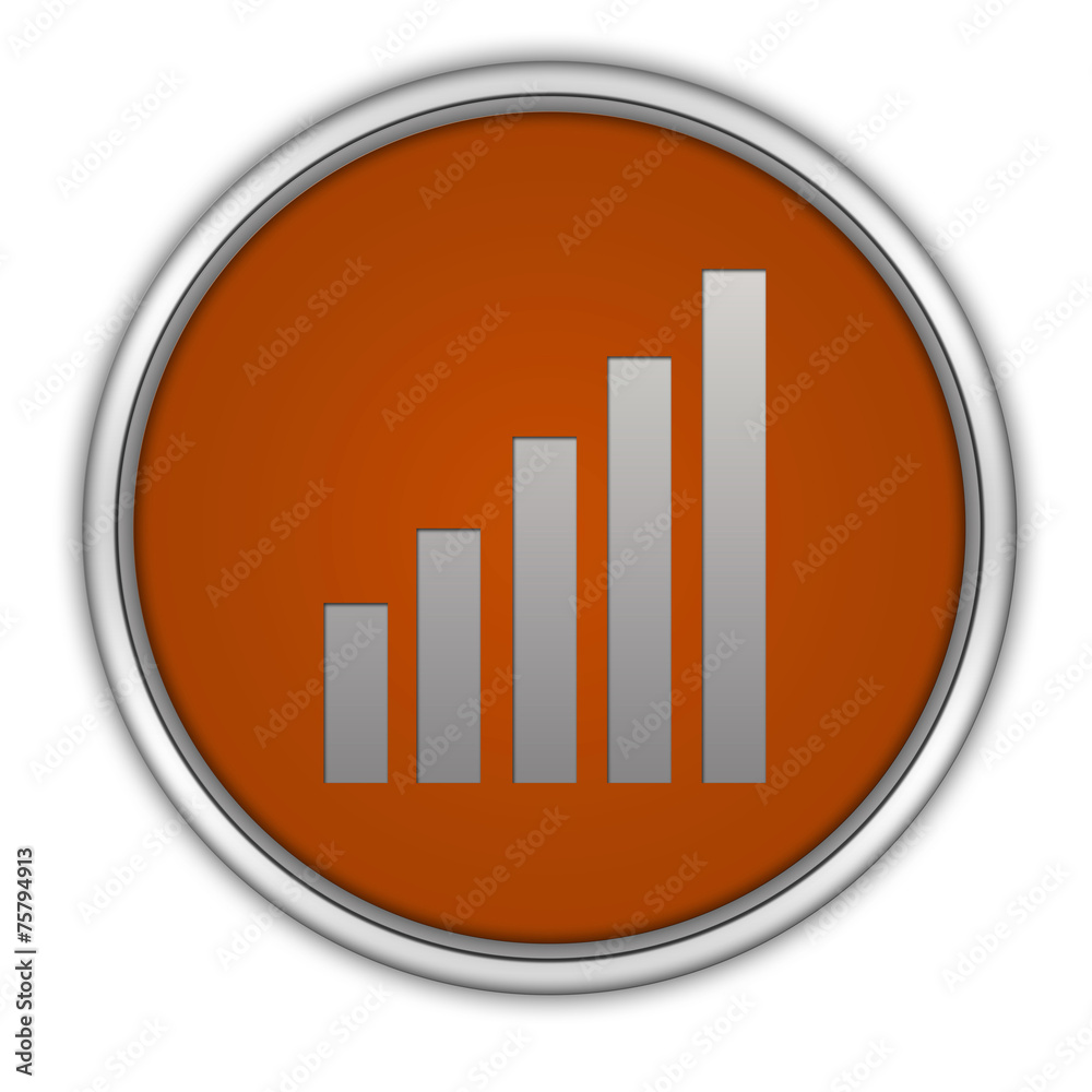 signal circular icon on white background signal circular icon on white background