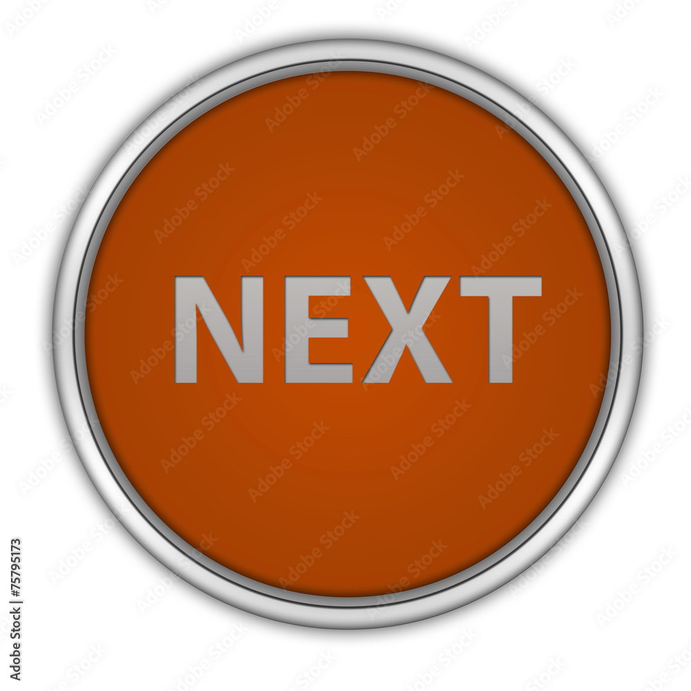 next circular icon on white background next circular icon on white background