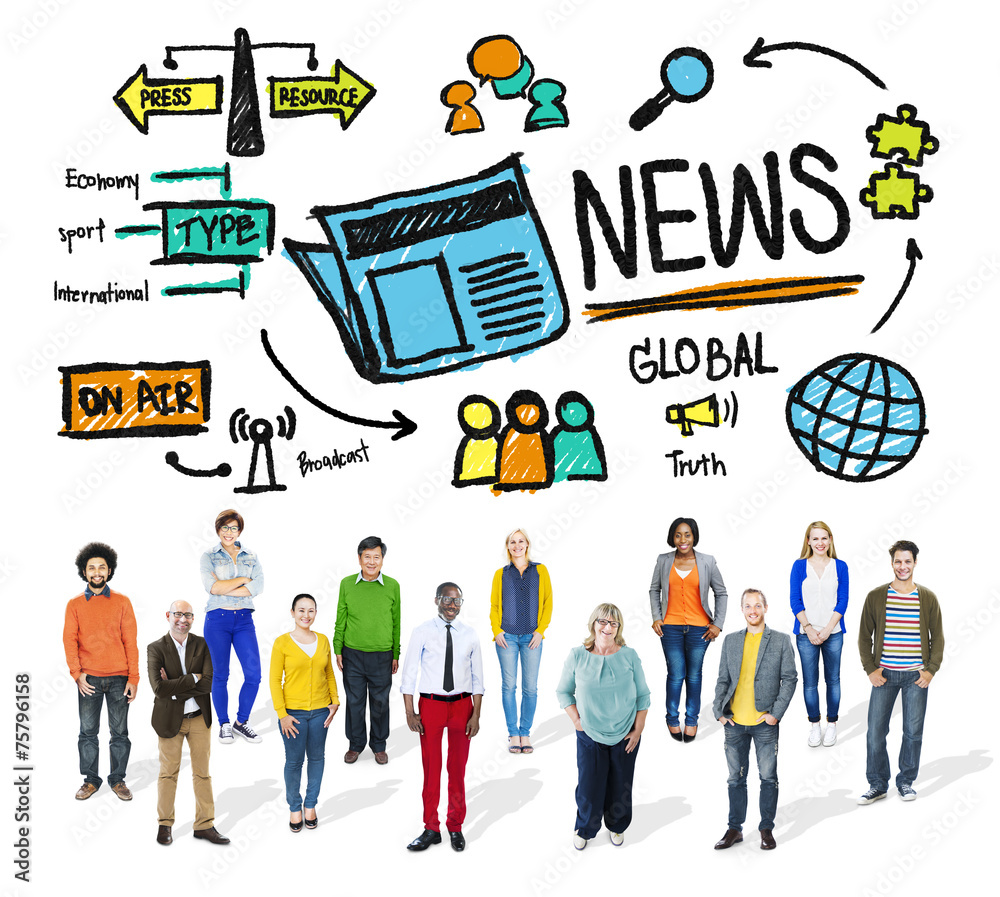 News Journalism Information Publication Update Media Concept
