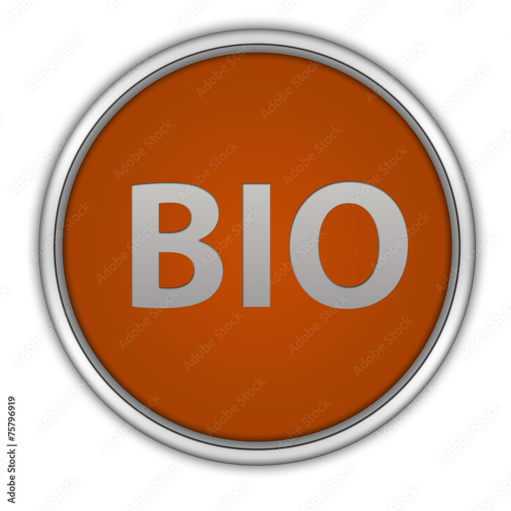 Bio circular icon on white background Bio circular icon on white background
