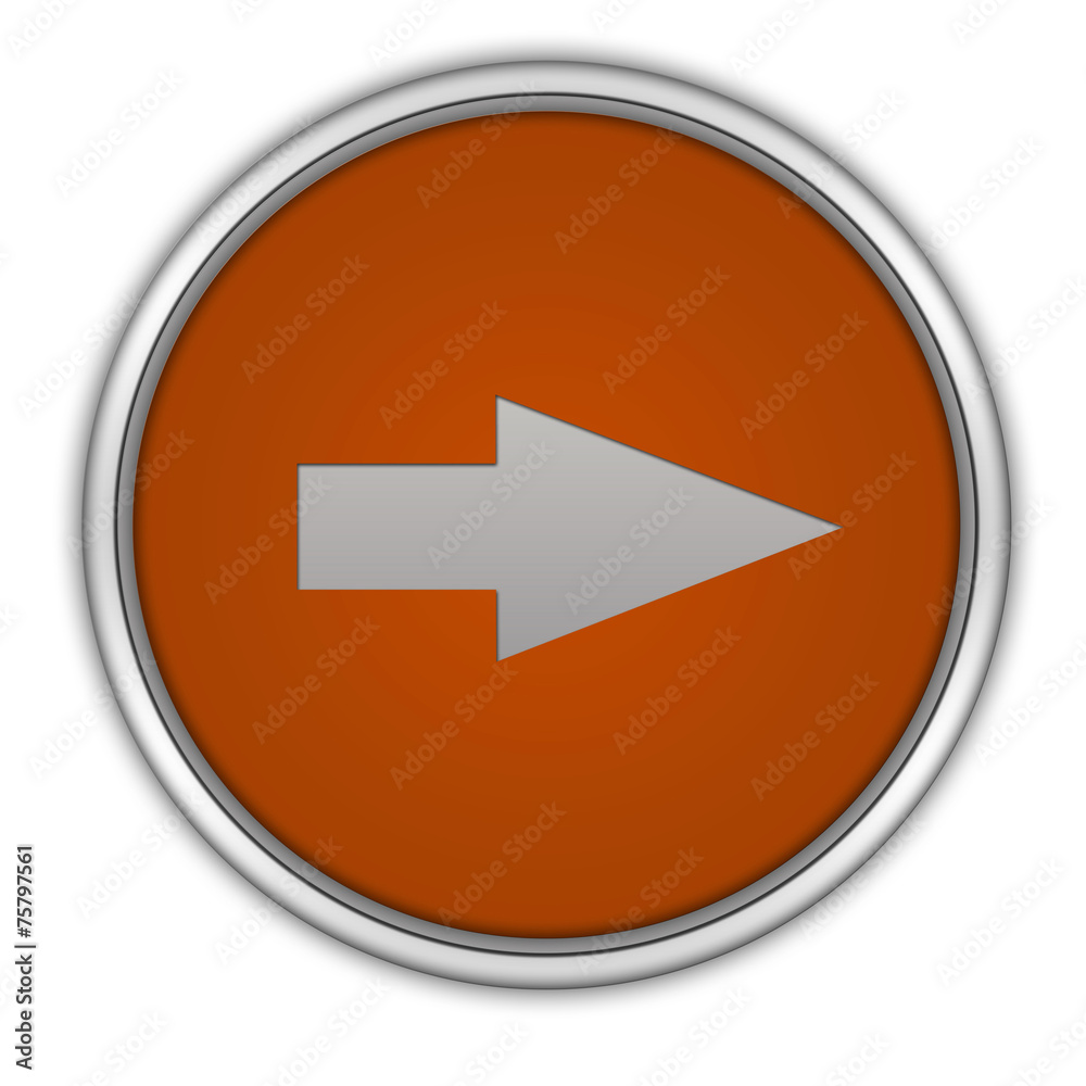 Right Arrow circular icon on white background Right Arrow circular icon on white background
