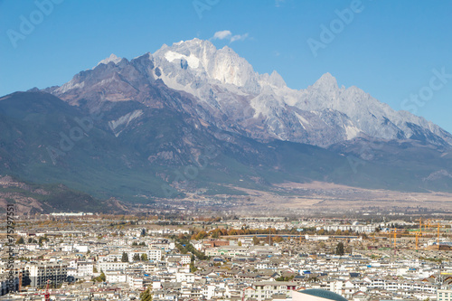 the roof of Lijiang City mountain View © vichly4thai
