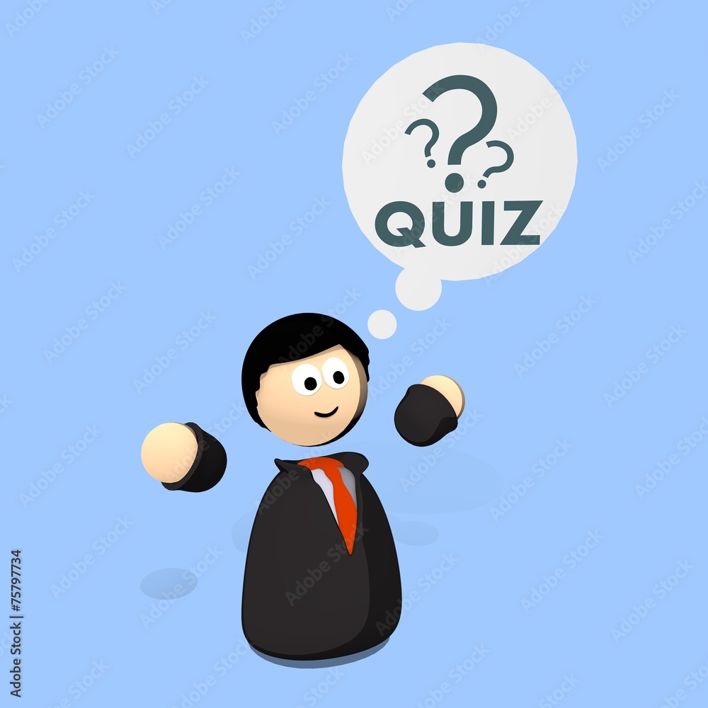 flat design character thinking quiz flat design character thinking quiz