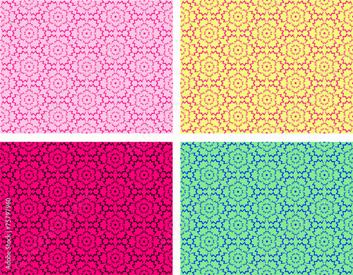 Seamless pattern with flowers.Vector illustration