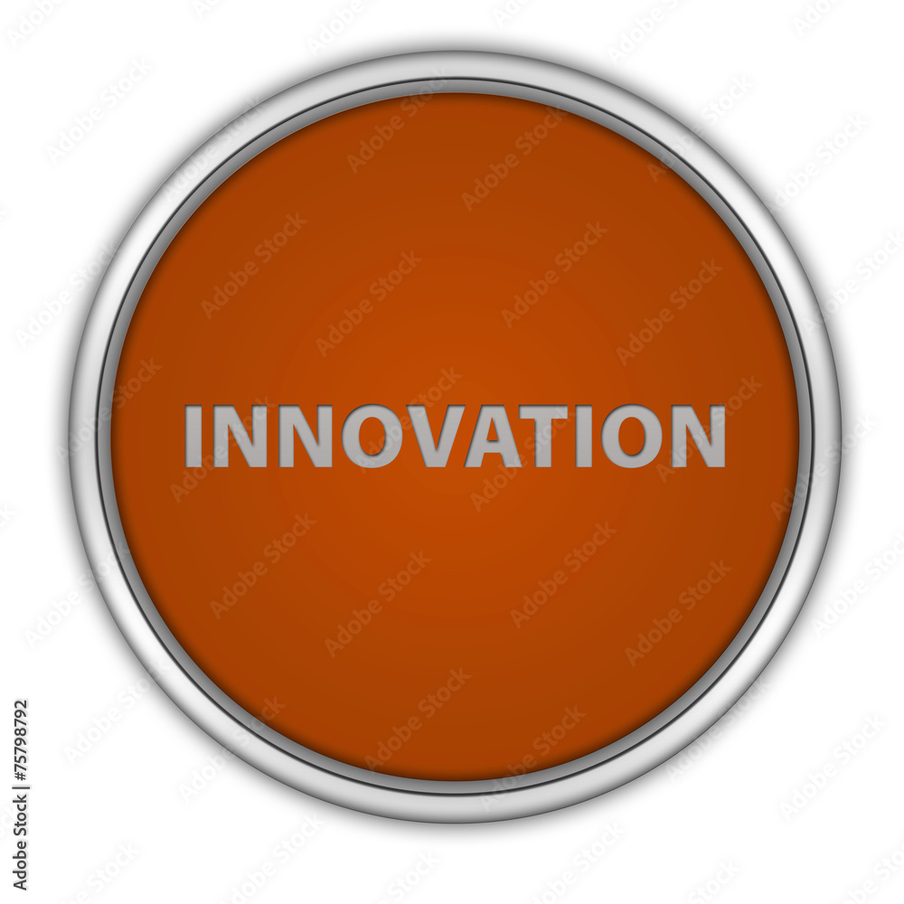 Innovation circular icon on white background Innovation circular icon on white background