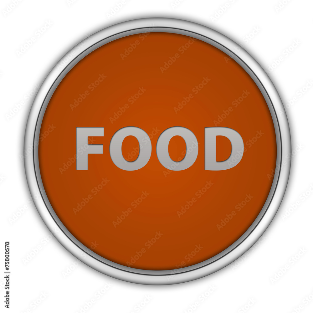 Food circular icon on white background Food circular icon on white background