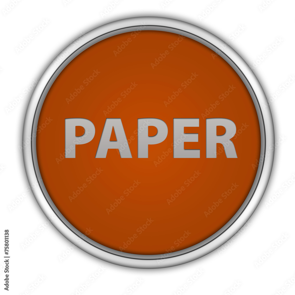 Paper circular icon on white background Paper circular icon on white background