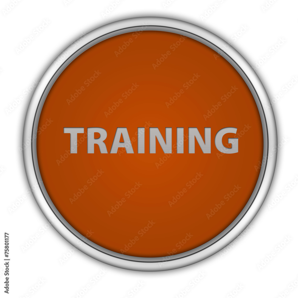 Training circular icon on white background Training circular icon on white background