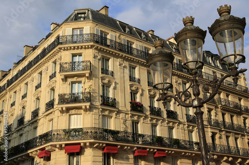 Architektur in Paris auf der Seine Insel