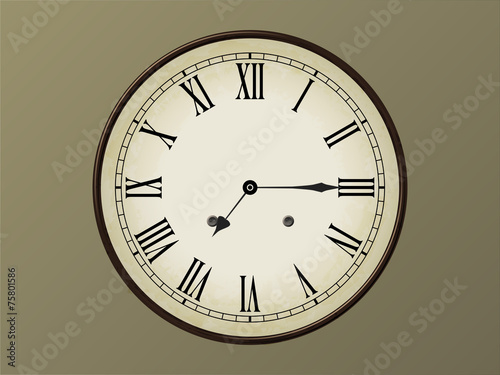Horloge 7h15