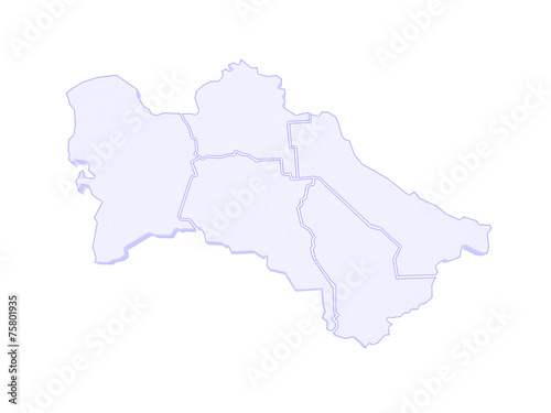 Map of Turkmenistan